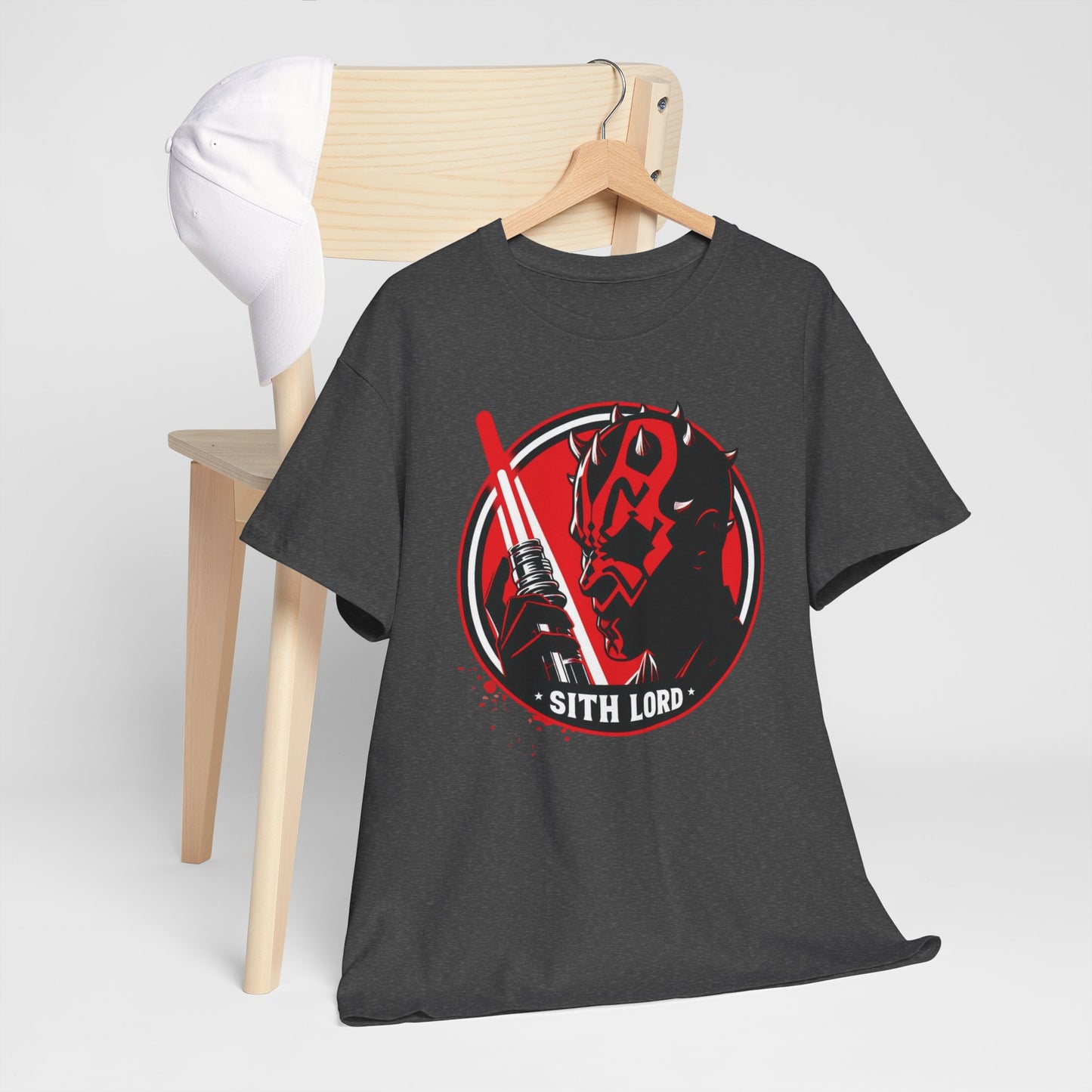 Double-Edged Darkness: Darth Maul Unleashed, unisex heavy cotton graphic tee