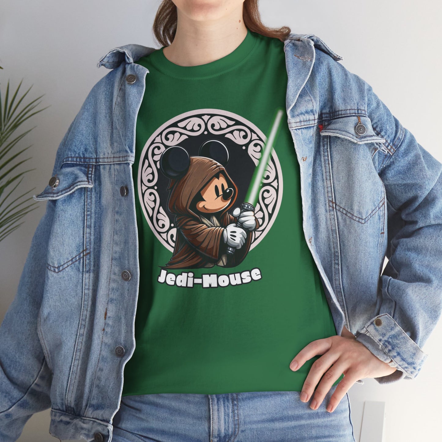 Jedi Mouse-The Force Awakens,Unisex Heavy Cotton Tee