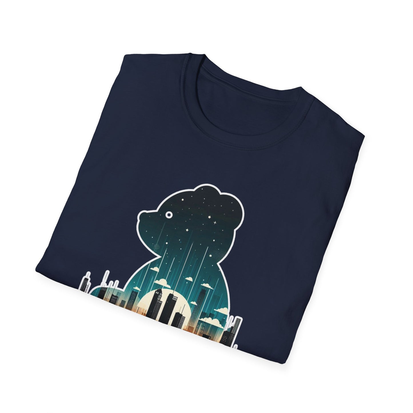 Bear in the Big City Graphic Tee; Cotton Unisex
