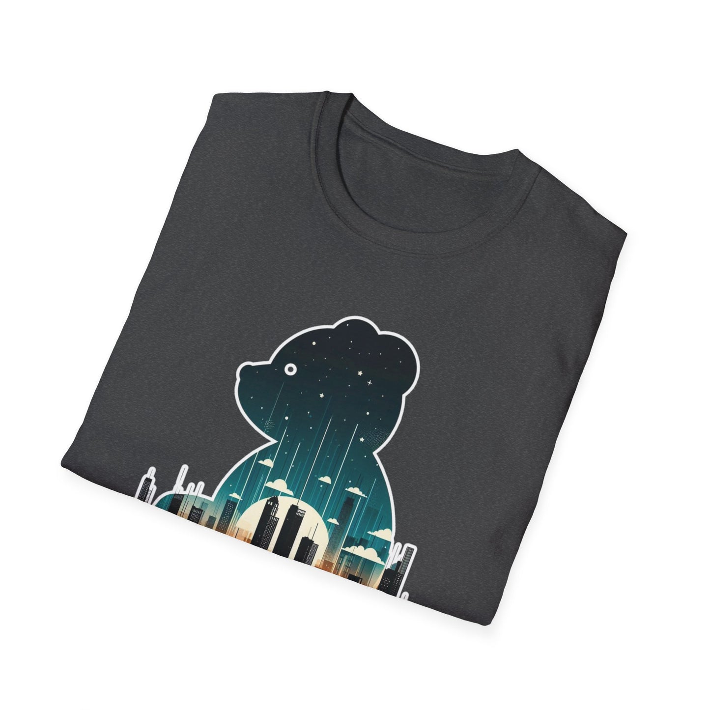 Bear in the Big City Graphic Tee; Cotton Unisex