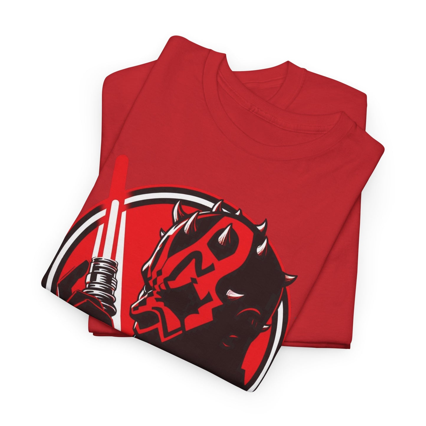 Double-Edged Darkness: Darth Maul Unleashed, unisex heavy cotton graphic tee