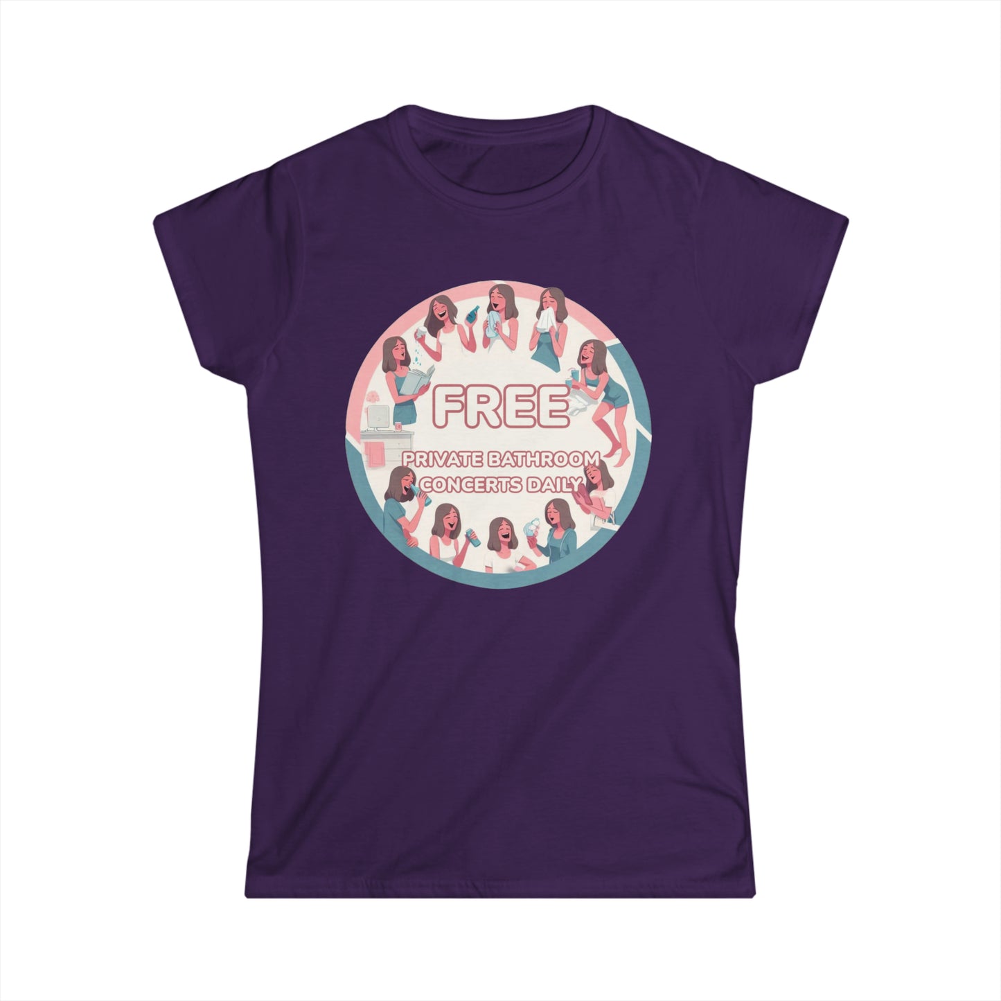 Women's SoftStyle Tee, 100% Cotton Comfort with Exclusive Shower Concert Tee!