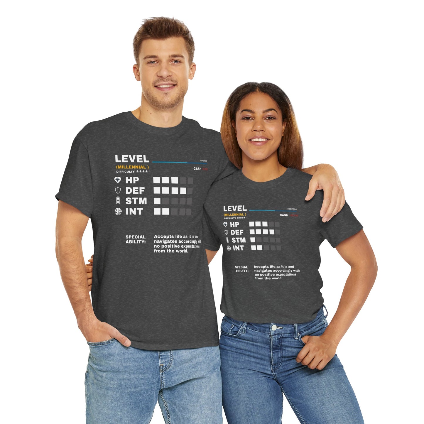 Millennial Quest: Life's Attributes - The Unisex Graphic Tee