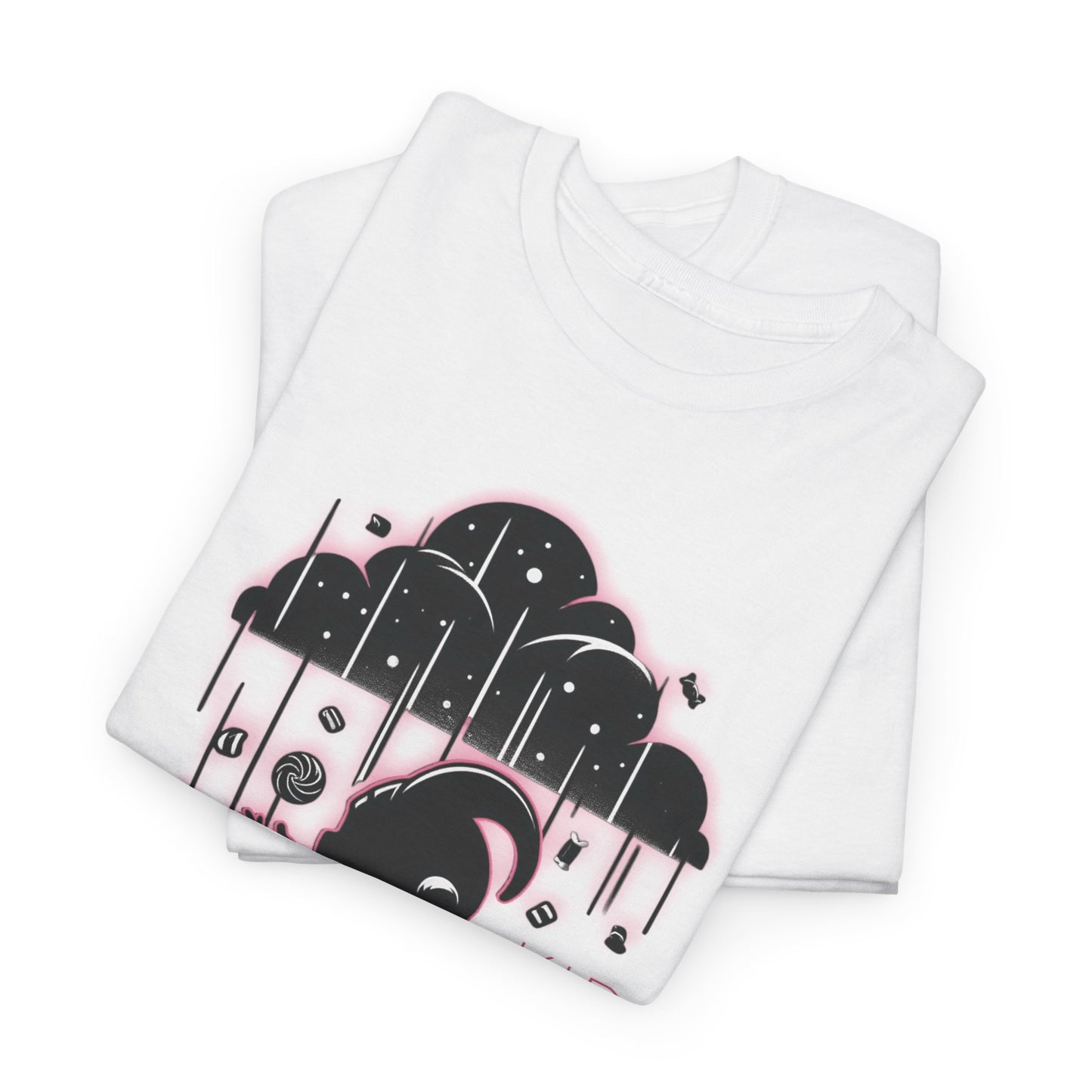 Candy Catastrophe: Rain of Sweets Unisex Heavy Cotton Tee