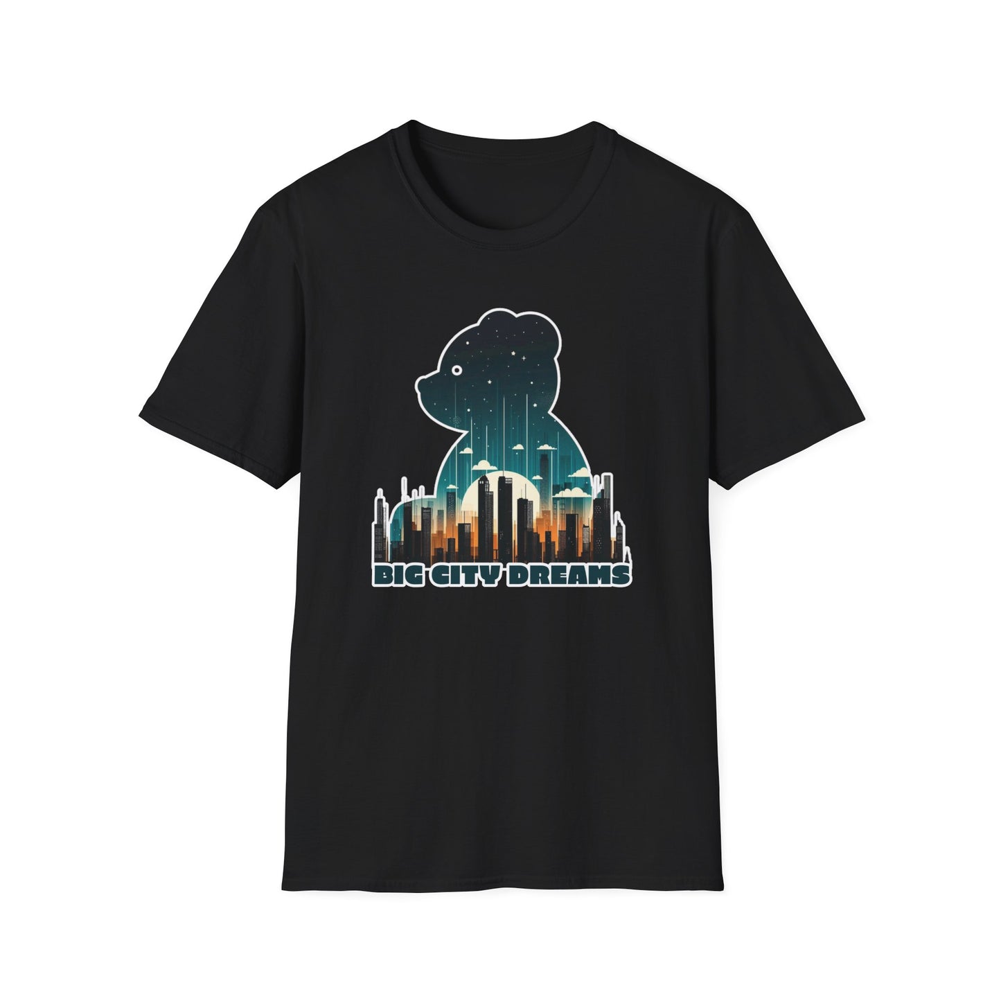 Bear in the Big City Graphic Tee; Cotton Unisex