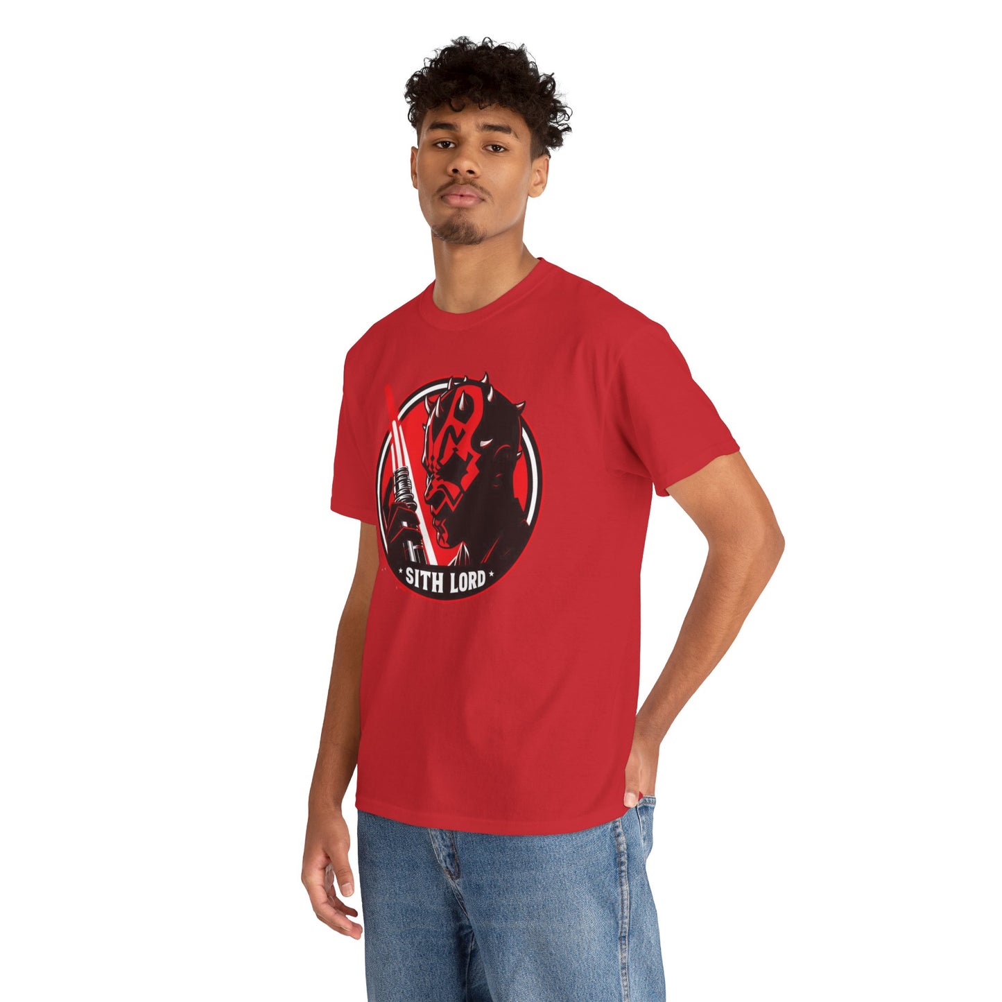Double-Edged Darkness: Darth Maul Unleashed, unisex heavy cotton graphic tee