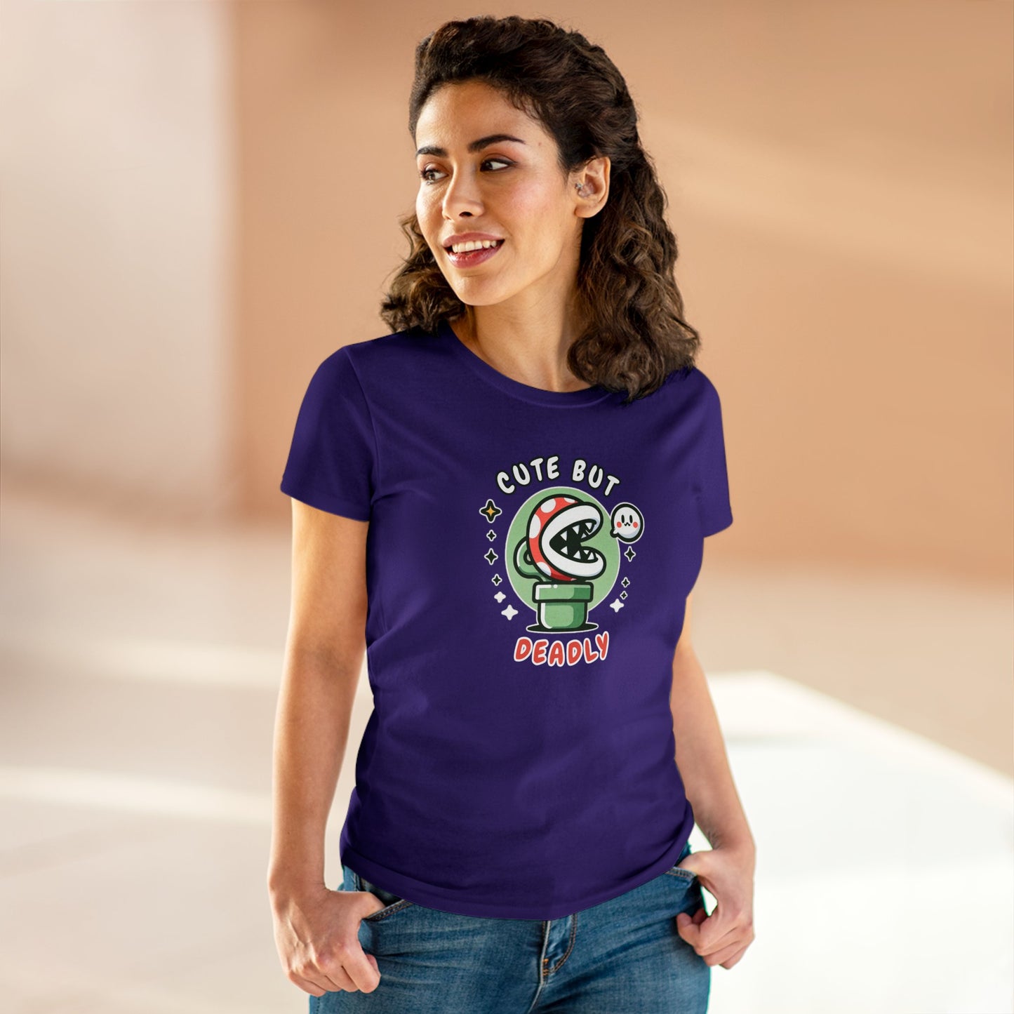 Women's Tee, Lethal Loveliness: Piranha Style