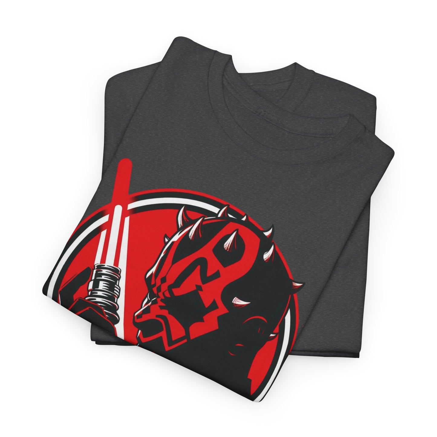 Double-Edged Darkness: Darth Maul Unleashed, unisex heavy cotton graphic tee