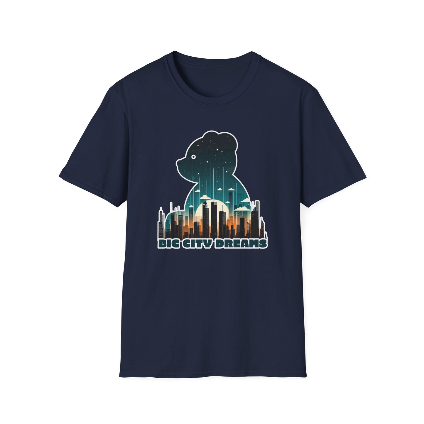 Bear in the Big City Graphic Tee; Cotton Unisex