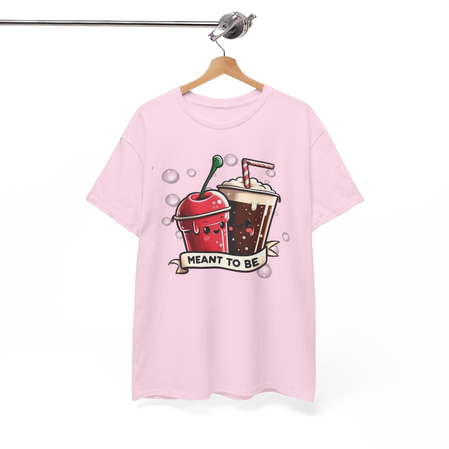 Fizzy Fate: Cherry Soda & Root Beer - Sippin' Soulmates, Unisex Heavy Cotton Tee