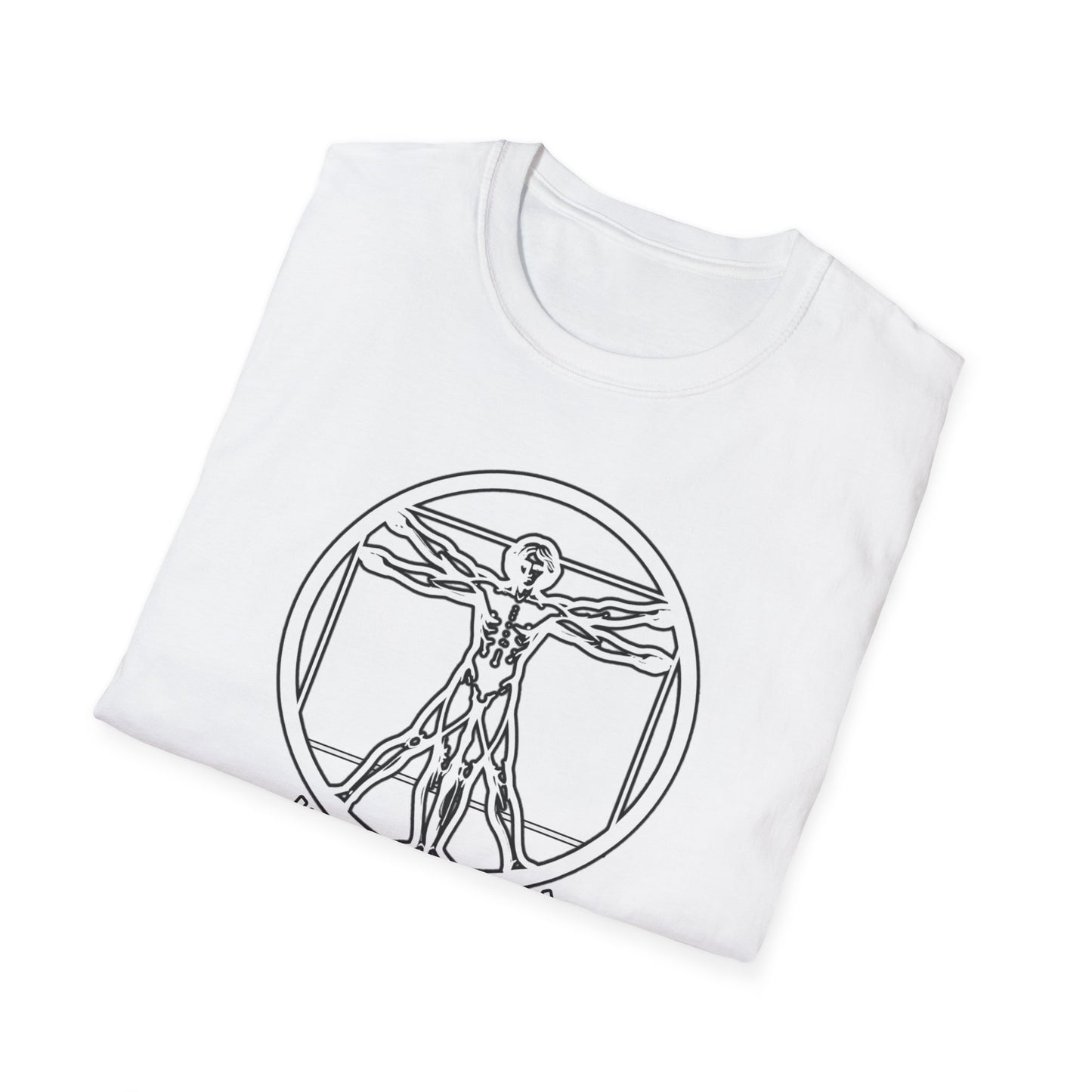 Discover Harmony: Vitruvian Essence Unisex Tee,  Perfect Balance!