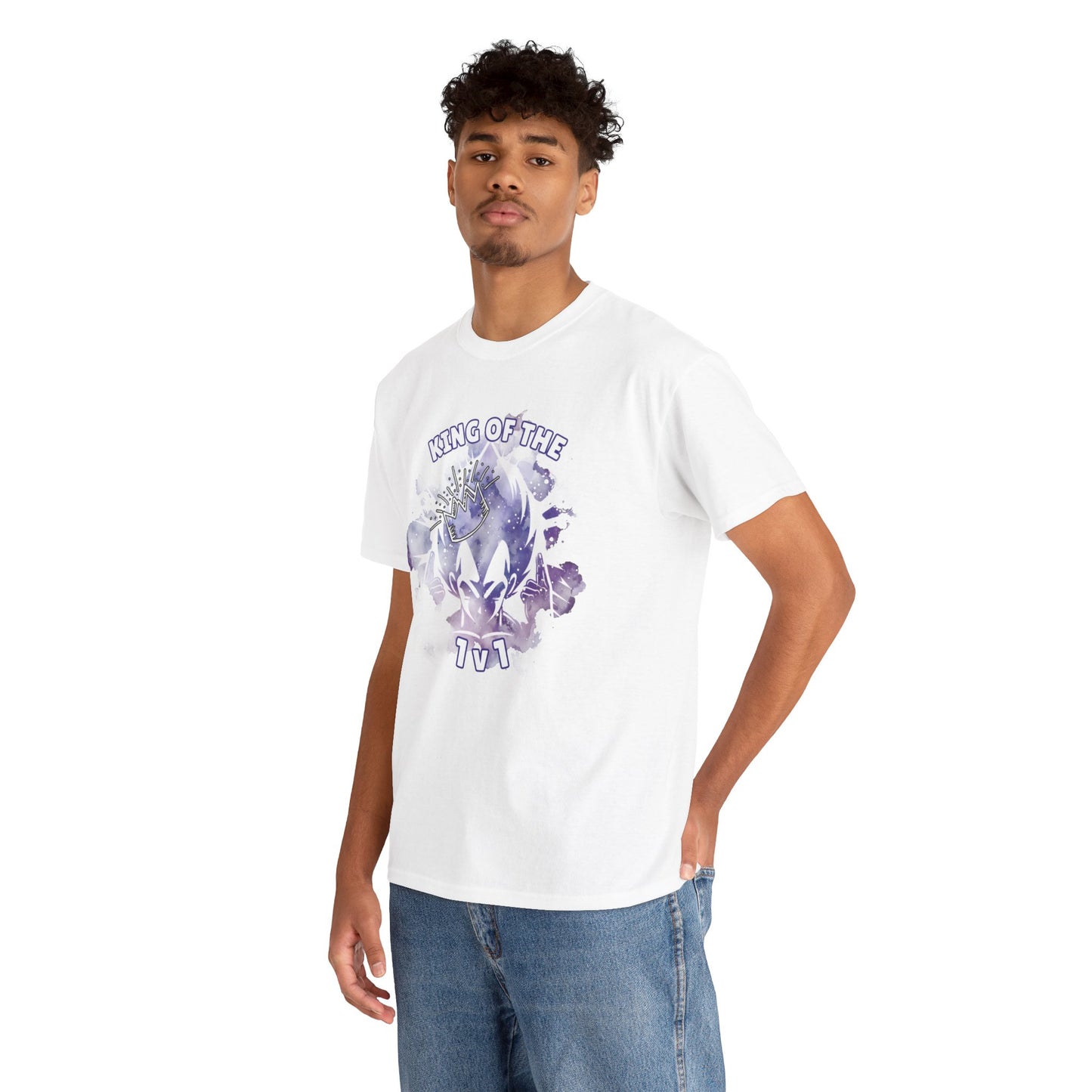 King of 1v1, Saiyan Prince Unisex Heavy cotton Tee