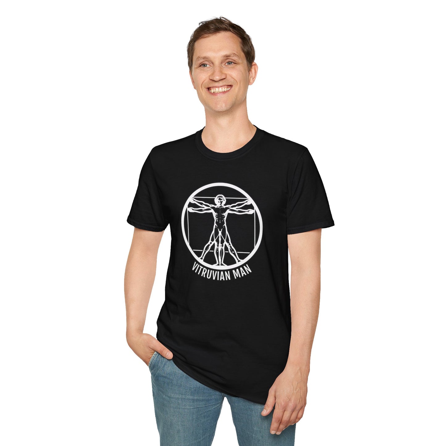 Discover Harmony: Vitruvian Essence Unisex Tee,  Perfect Balance!