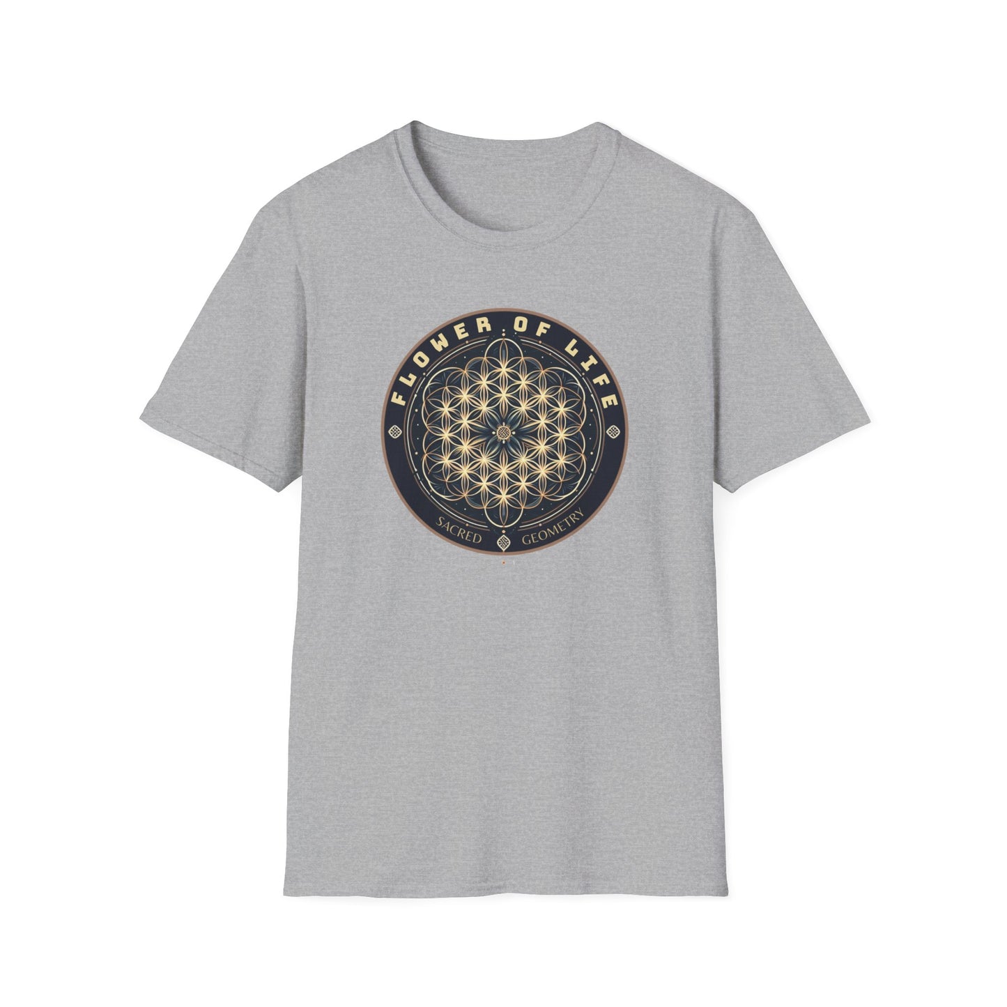 Eternal Unity: Unisex Cotton Tee Featuring the Flower of Life