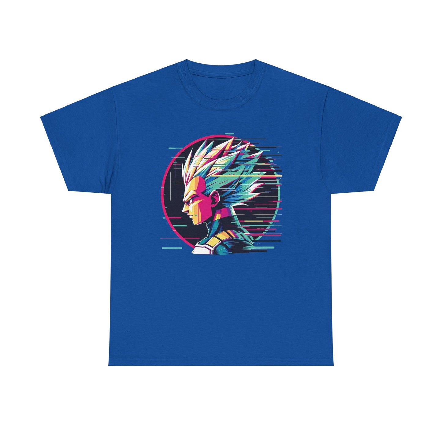 Prince of all Glitches, Saiyan side profile Unisex Heavy Cotton Tee