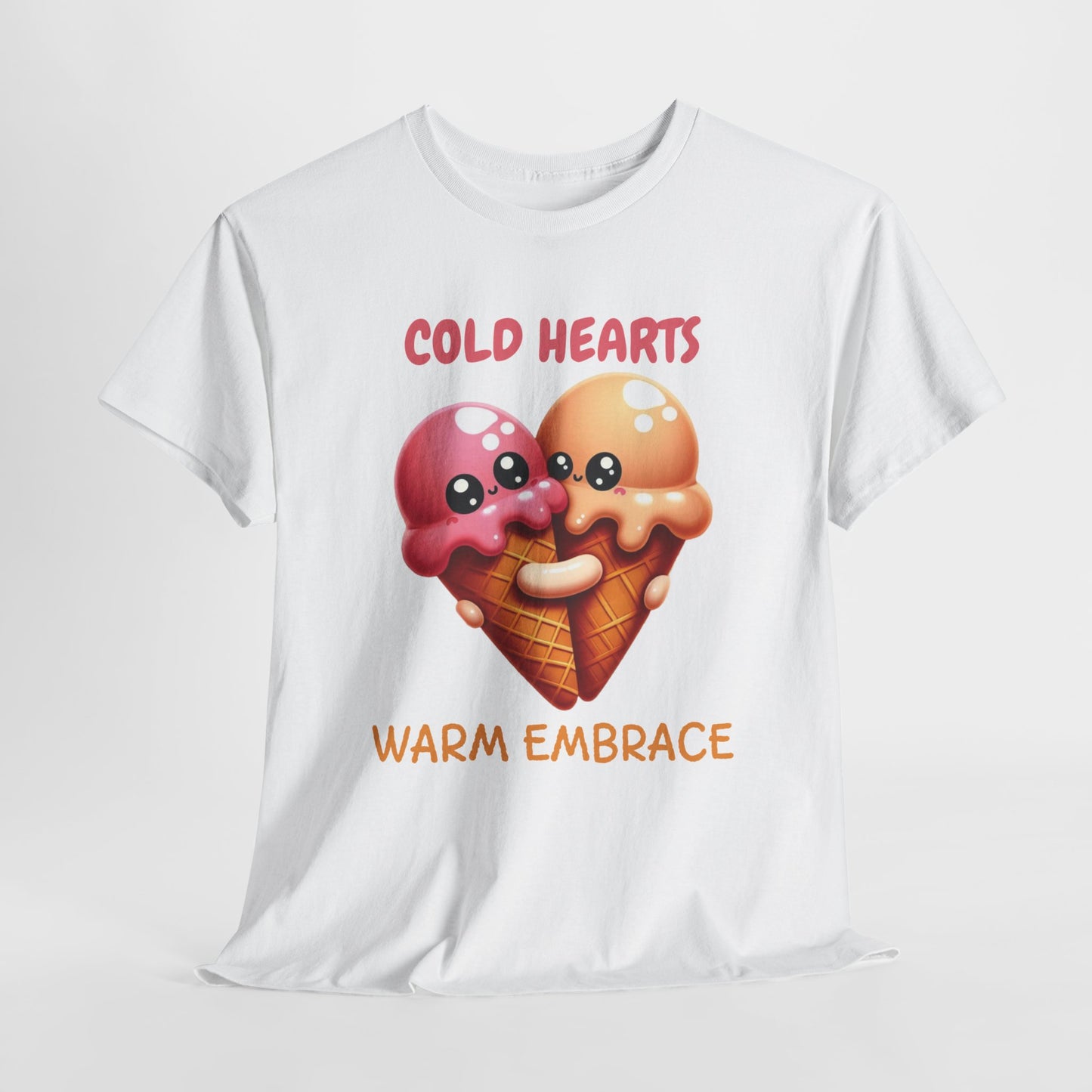 Cold hearts, warm embrace - Unisex Heavy Cotton Tee