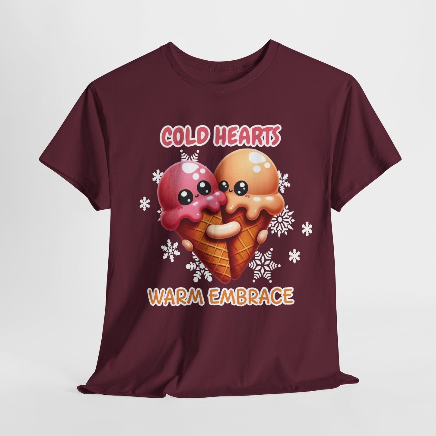 Cold hearts, warm embrace - Unisex Heavy Cotton Tee