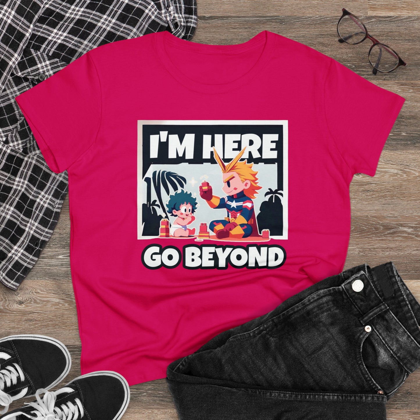 Mighty Playdate: Building Dreams in Cotton Comfort! Women's Graphic Tee