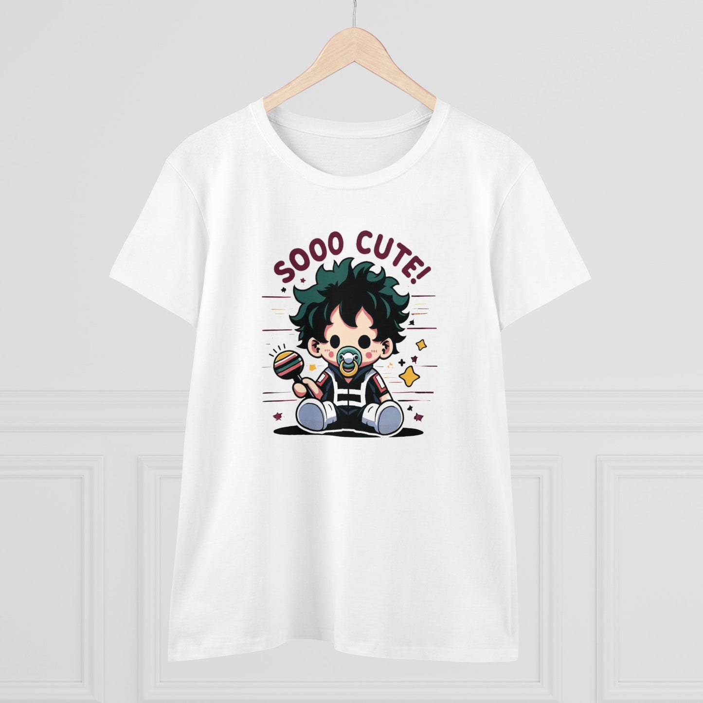 Rattle Quirk: Little Baby Hero Shakedown Women's Midweight Cotton Tee