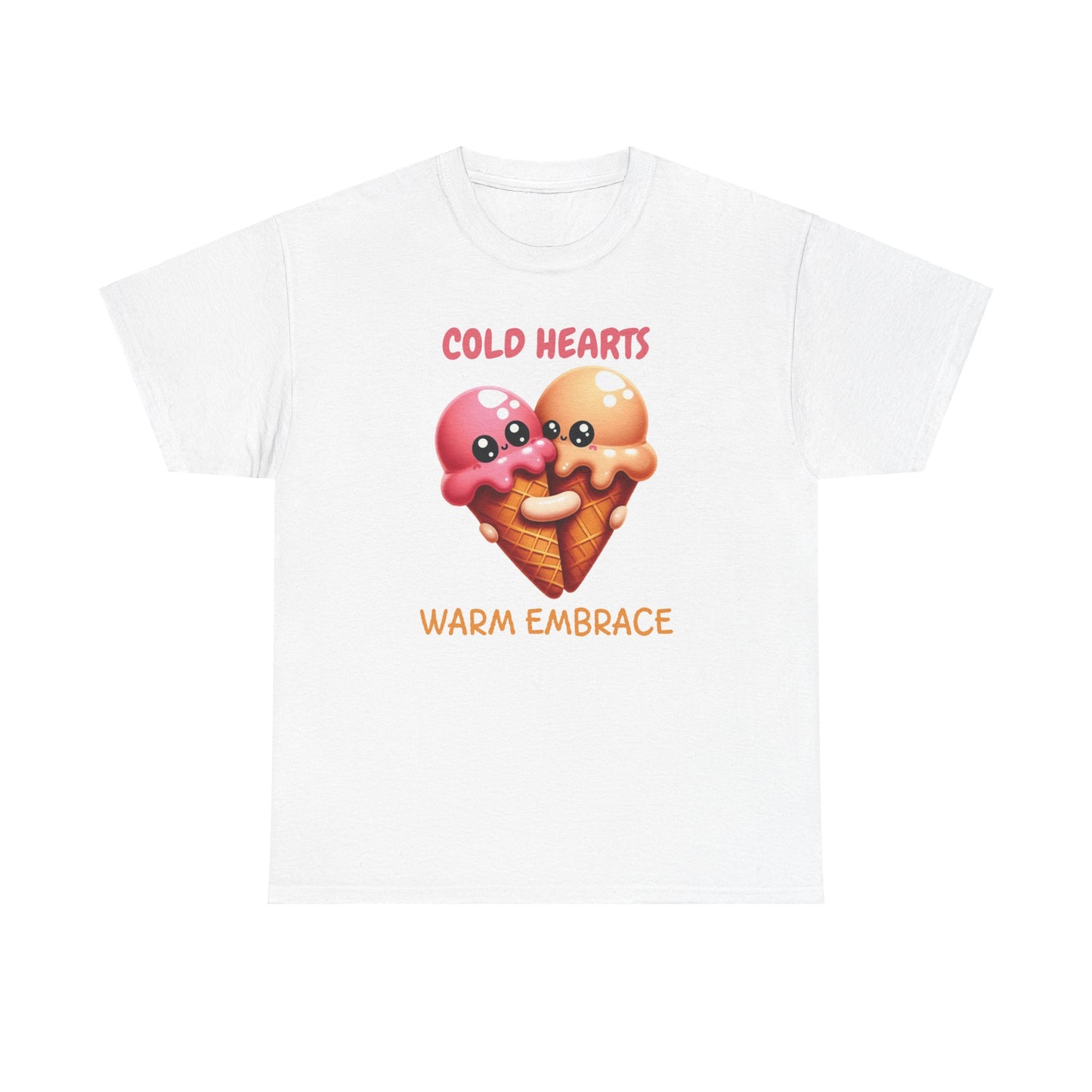 Cold hearts, warm embrace - Unisex Heavy Cotton Tee