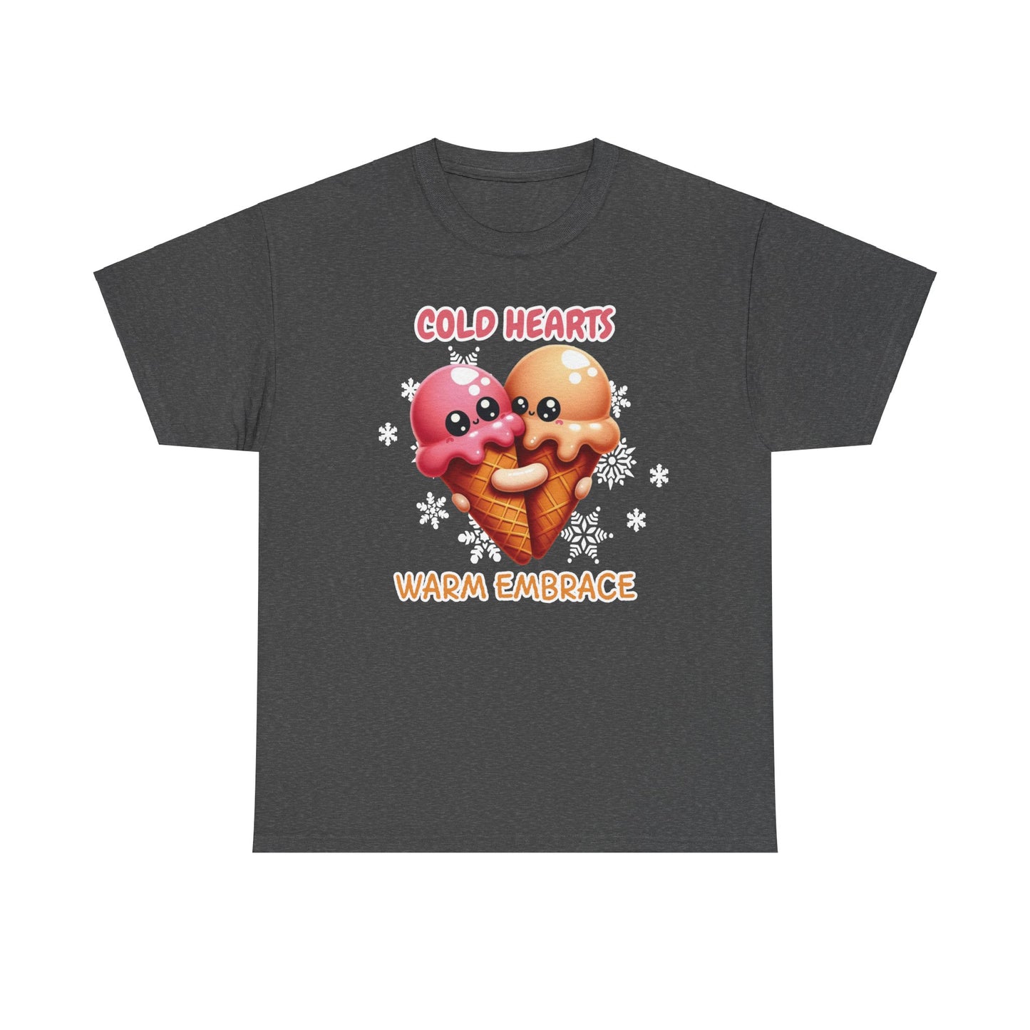 Cold hearts, warm embrace - Unisex Heavy Cotton Tee