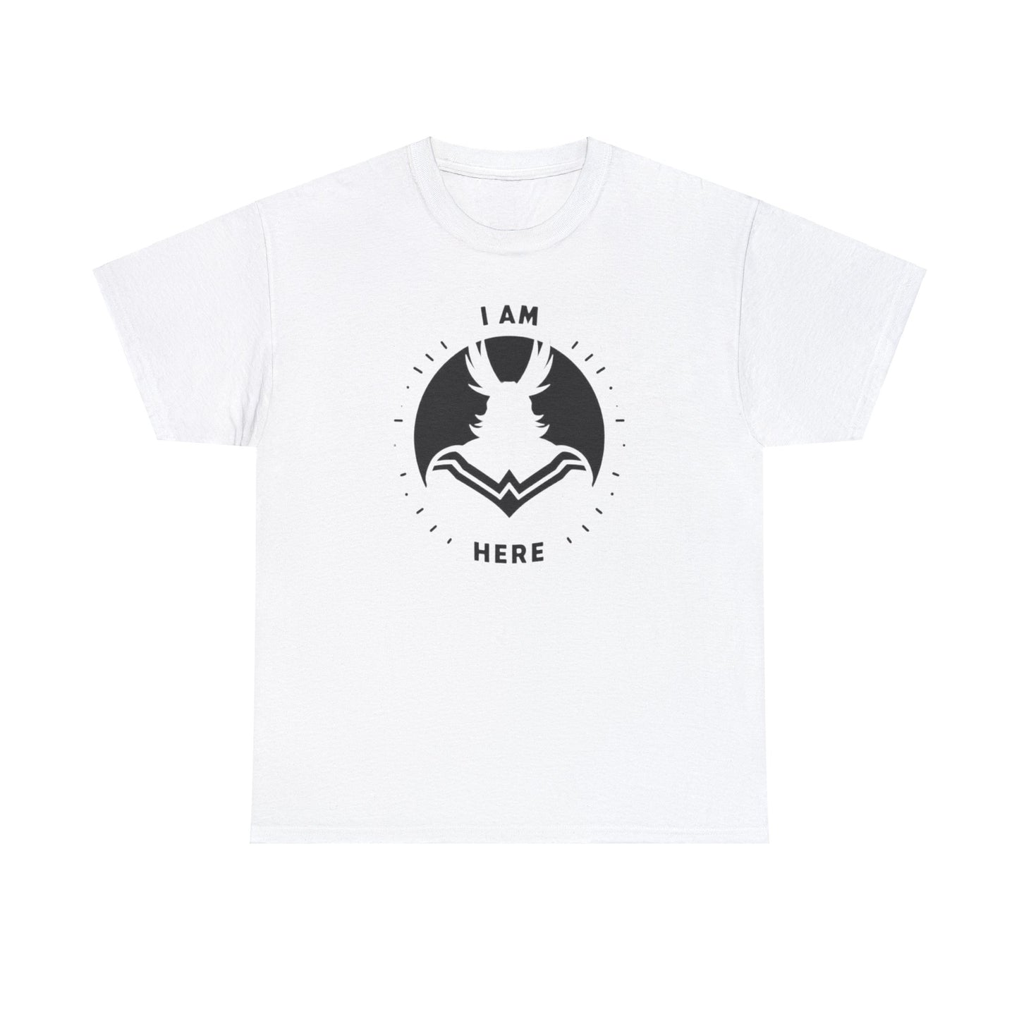Unleash Your Hero Within: Mighty Silhouette Empowerment Tee Unisex Heavy Cotton Tee