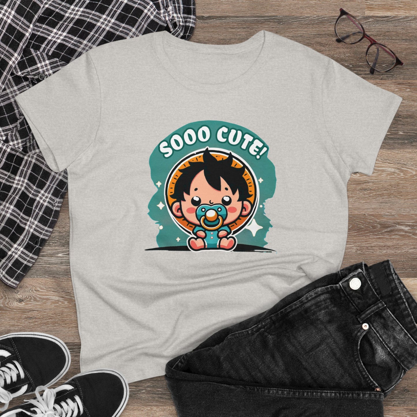 Cute Edition: Baby Gum Gum Pirate King Women's Cotton Graphic Tee