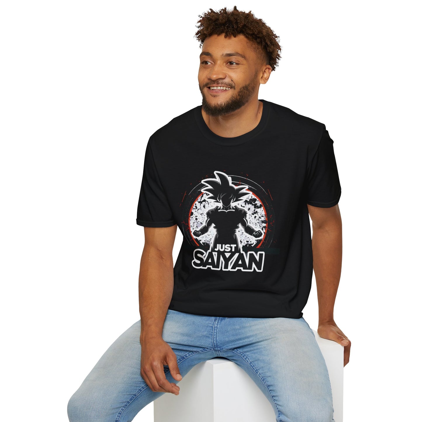 Just Saiyan: Exclusive kakarot Silhouette Graphic Tee for Anime Enthusiasts