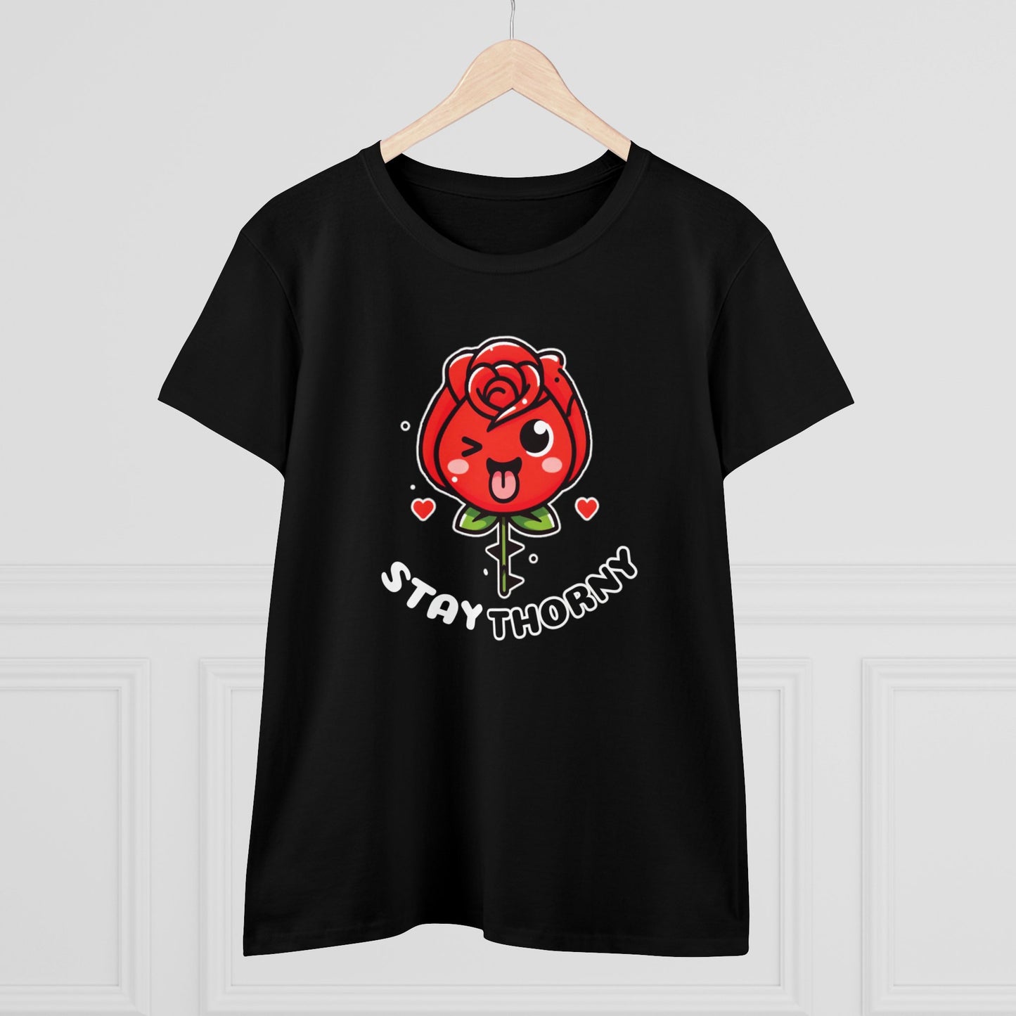Women's Graphic Tee, Stay Thorny Soft style