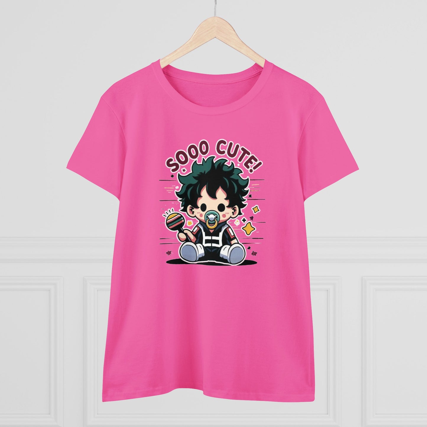 Rattle Quirk: Little Baby Hero Shakedown Women's Midweight Cotton Tee