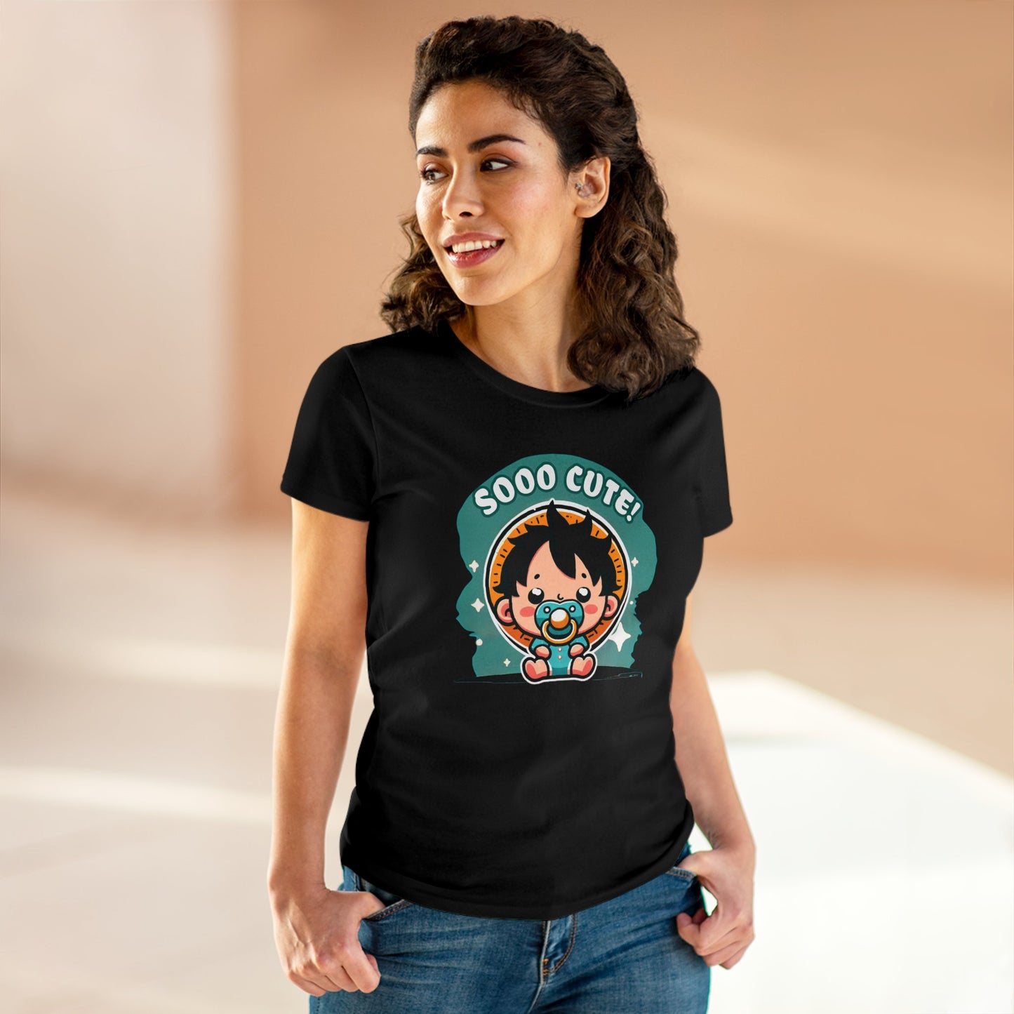 Cute Edition: Baby Gum Gum Pirate King Women's Cotton Graphic Tee