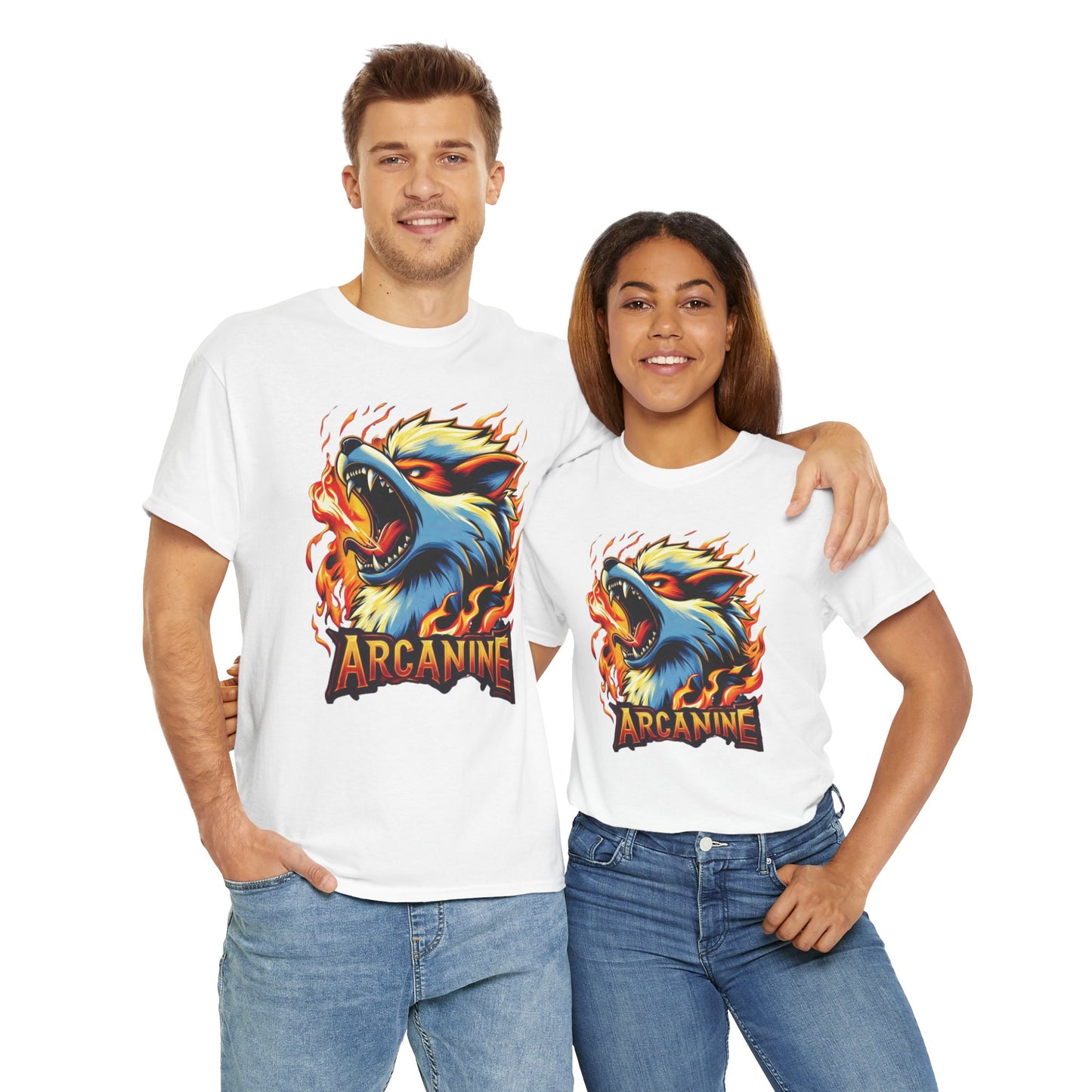 Blazing Arcanine Roar Tee Unisex Heavy cotton Tee