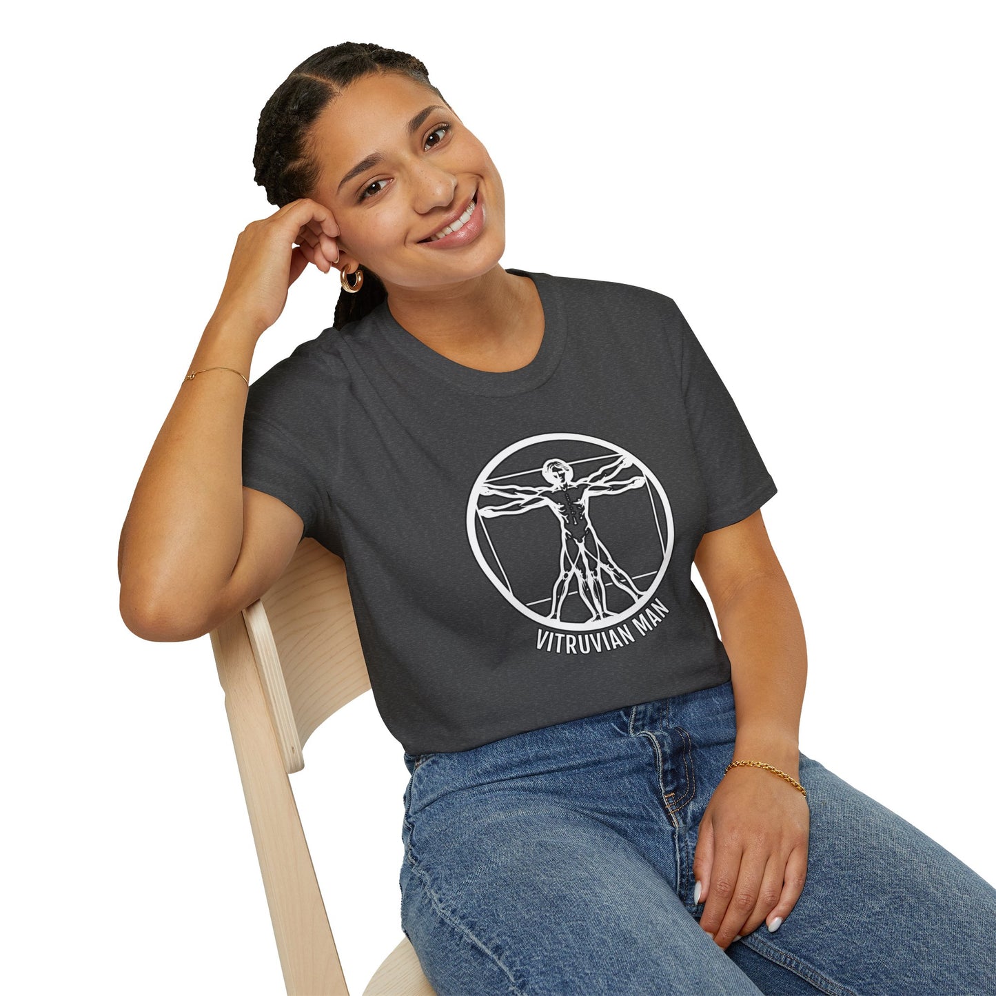 Discover Harmony: Vitruvian Essence Unisex Tee,  Perfect Balance!