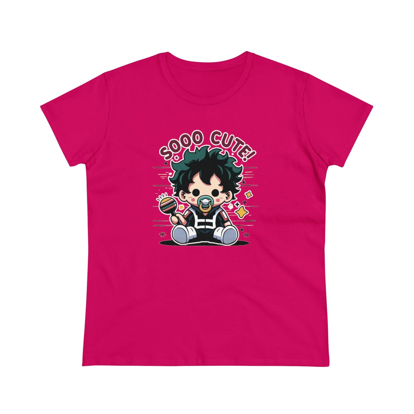 Rattle Quirk: Little Baby Hero Shakedown Women's Midweight Cotton Tee