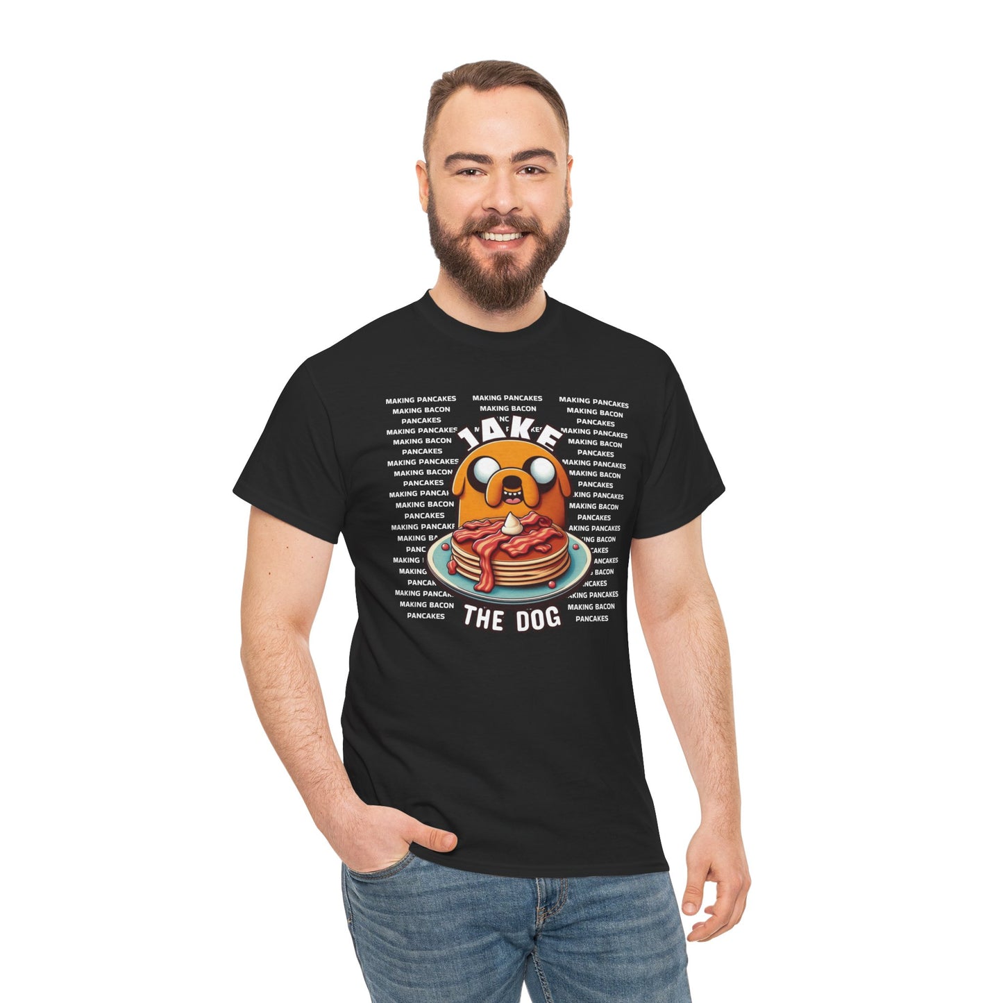 Flippin' Fun: Jake's Bacon Pancake Jam unisex Graphic Tee