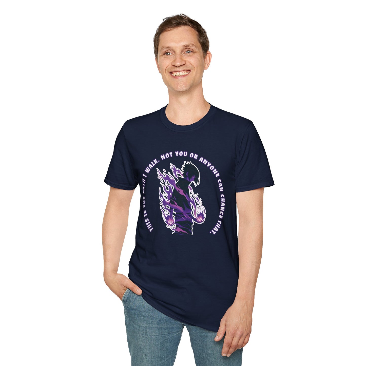 Sasuke's Resolve: Uchiha Strength Unisex Graphic Tee