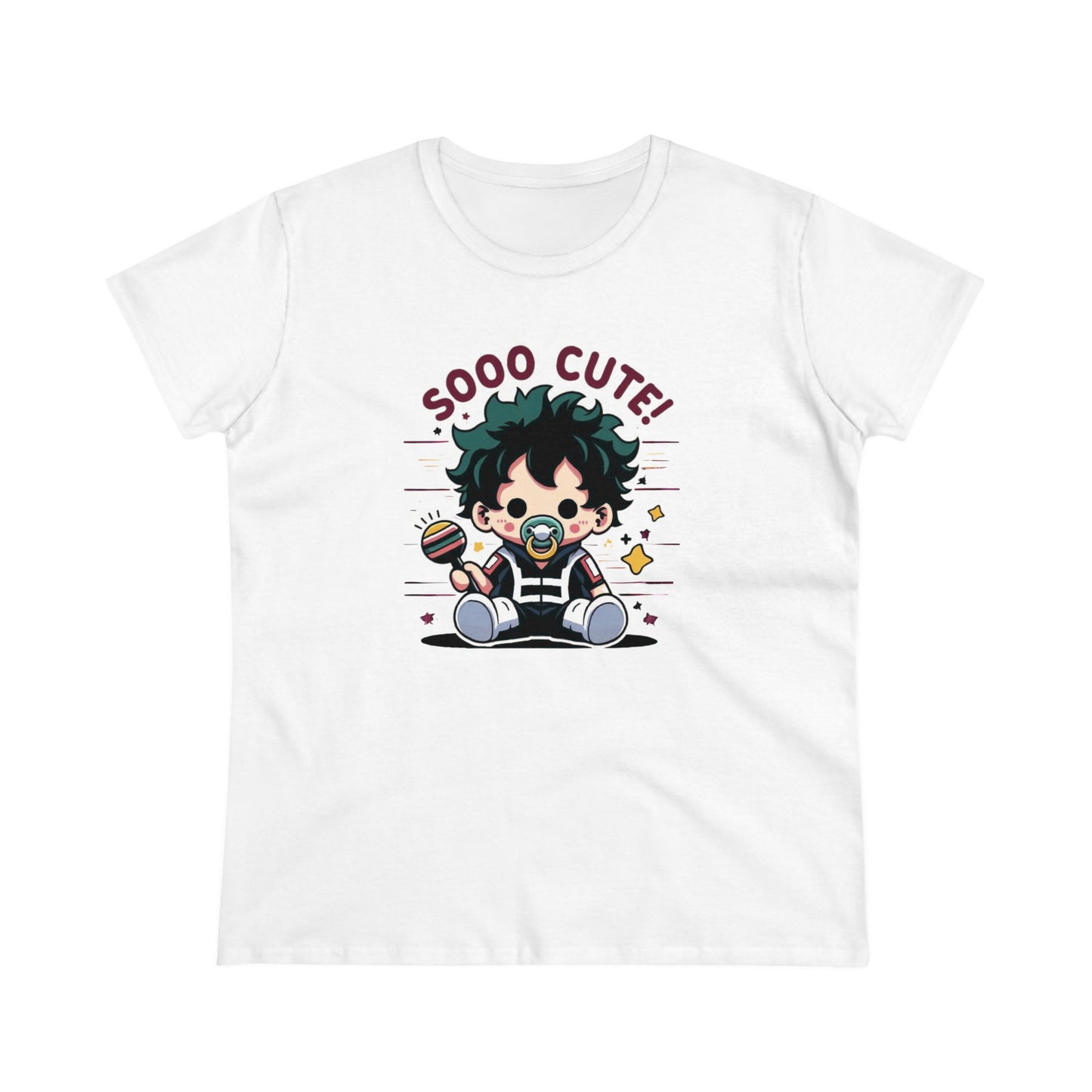 Rattle Quirk: Little Baby Hero Shakedown Women's Midweight Cotton Tee