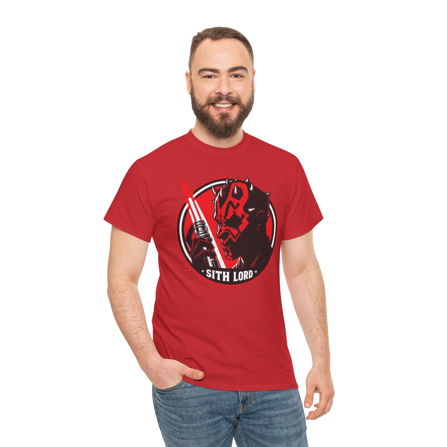 Double-Edged Darkness: Darth Maul Unleashed, unisex heavy cotton graphic tee