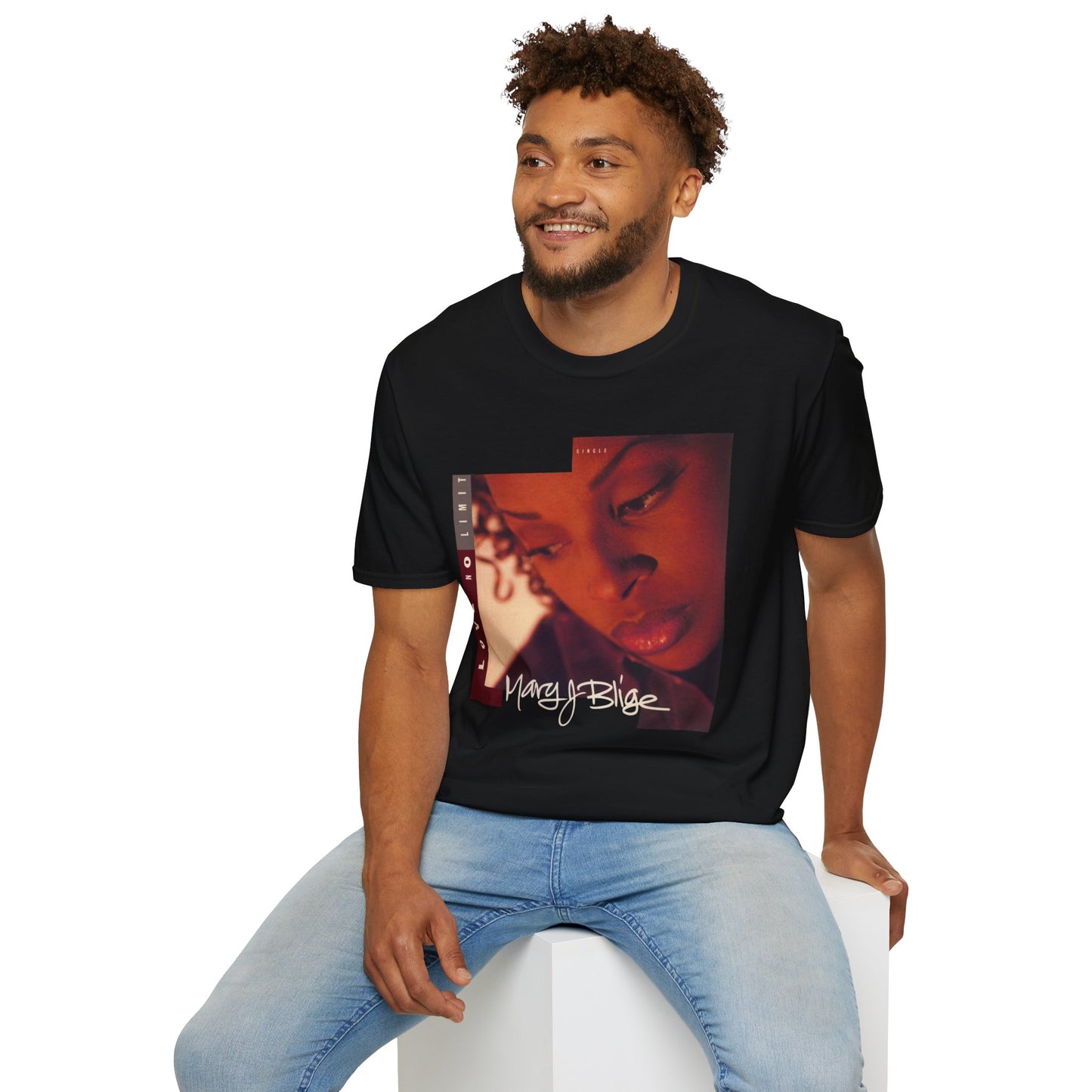 Graphic Tee Love No Limit Mary J Blige Unisex Softstyle T-Shirt