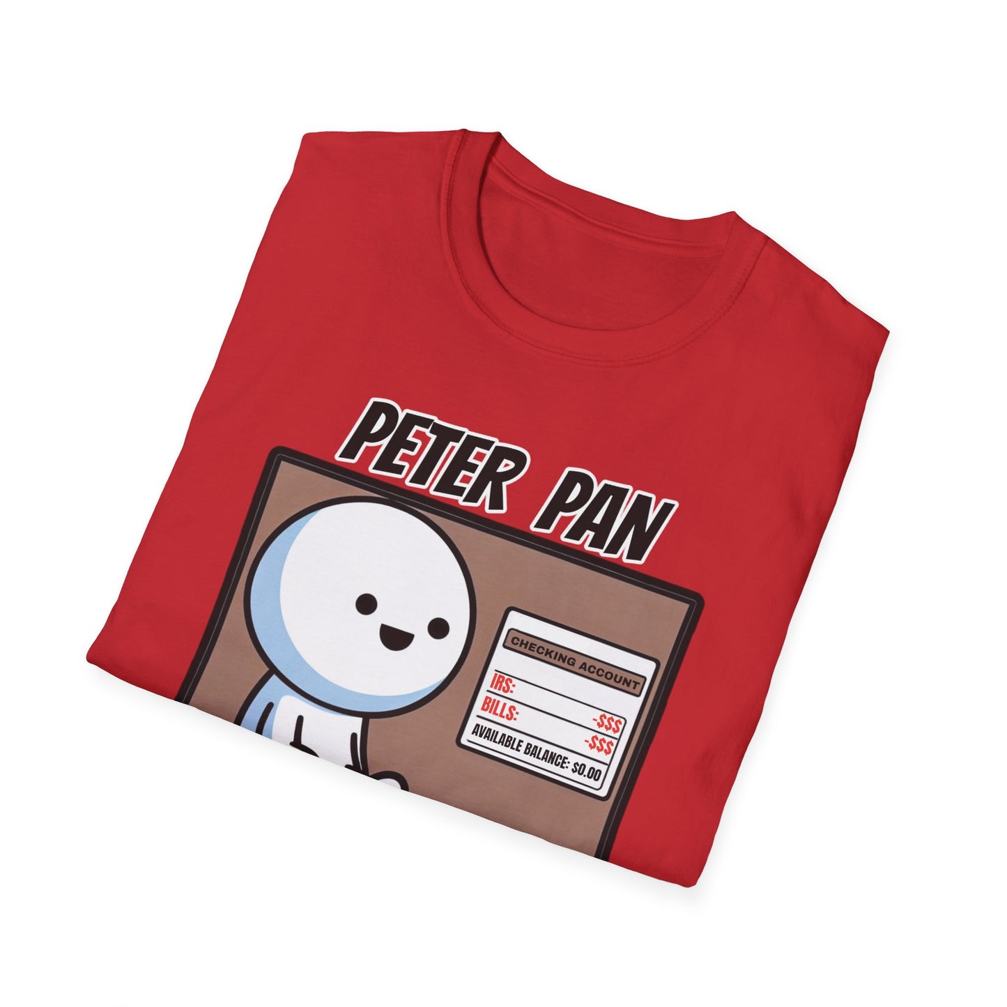 Peter Pan Wisdom, Embrace the Softness of 100% Cotton and the Reality that Adulting is Hard Graphic Tee for the Forever Young at Heart