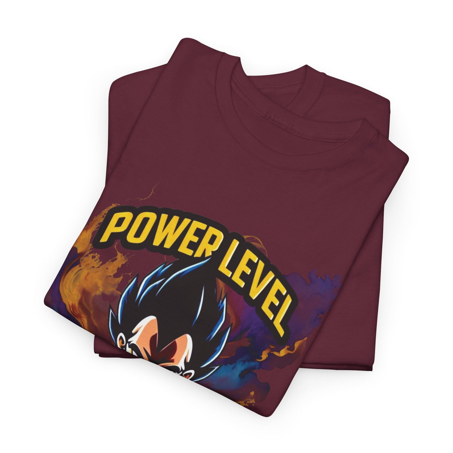 Iconic quote "Power level Over 9000" Unisex Heavy Cotton Tee