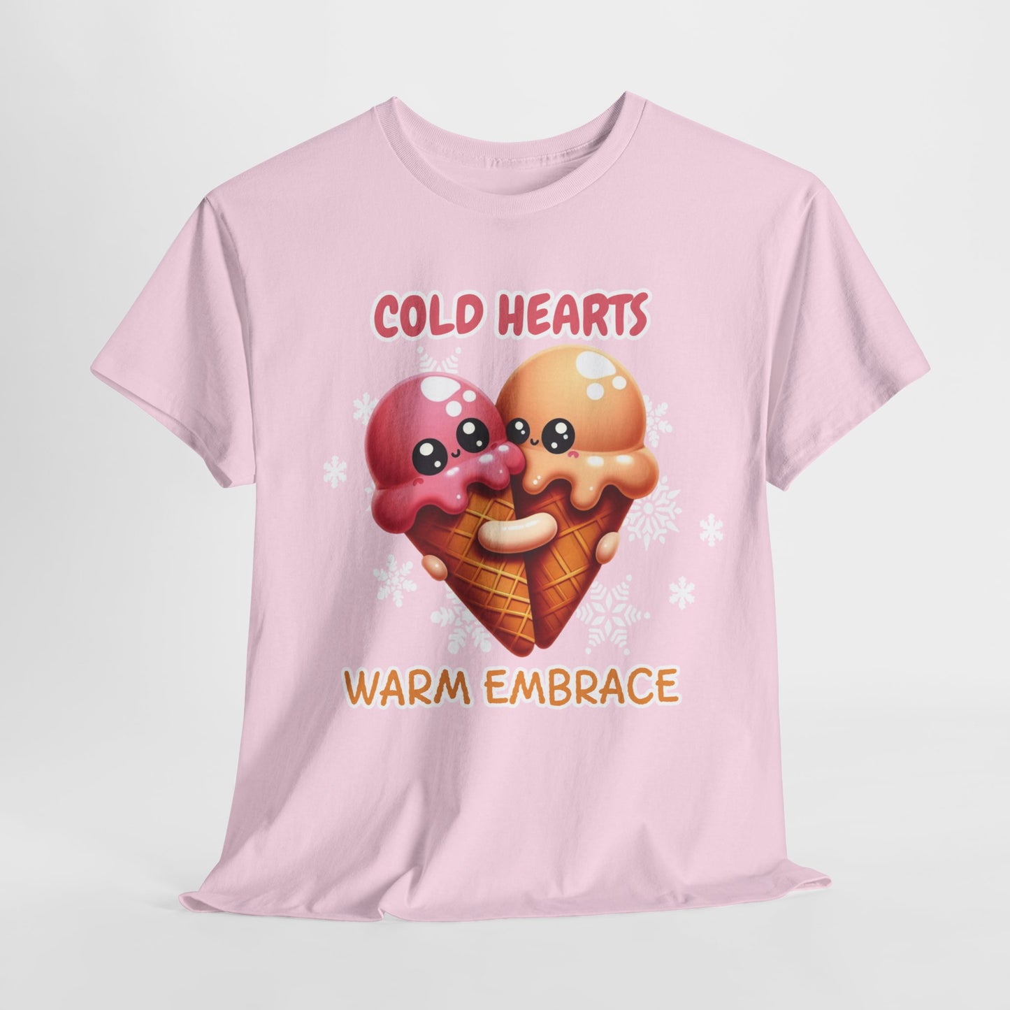 Cold hearts, warm embrace - Unisex Heavy Cotton Tee
