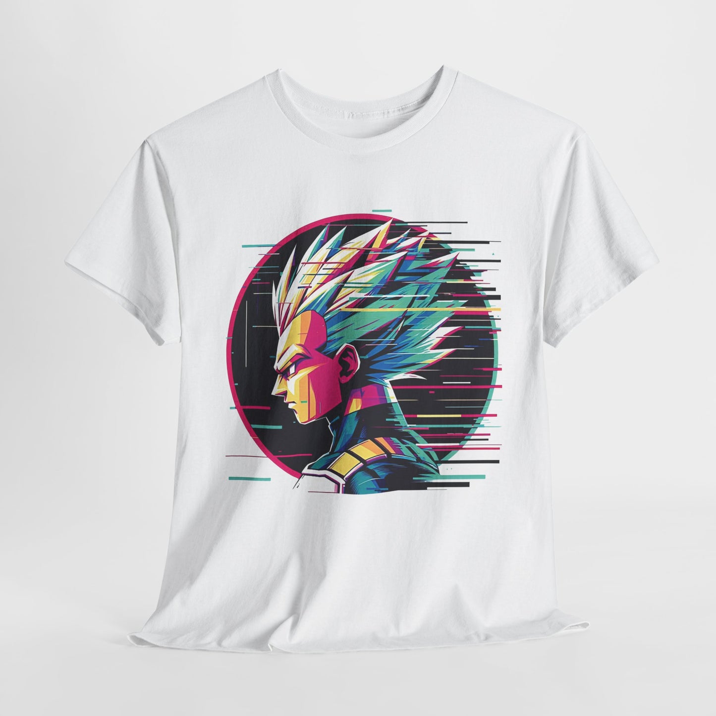 Prince of all Glitches, Saiyan side profile Unisex Heavy Cotton Tee