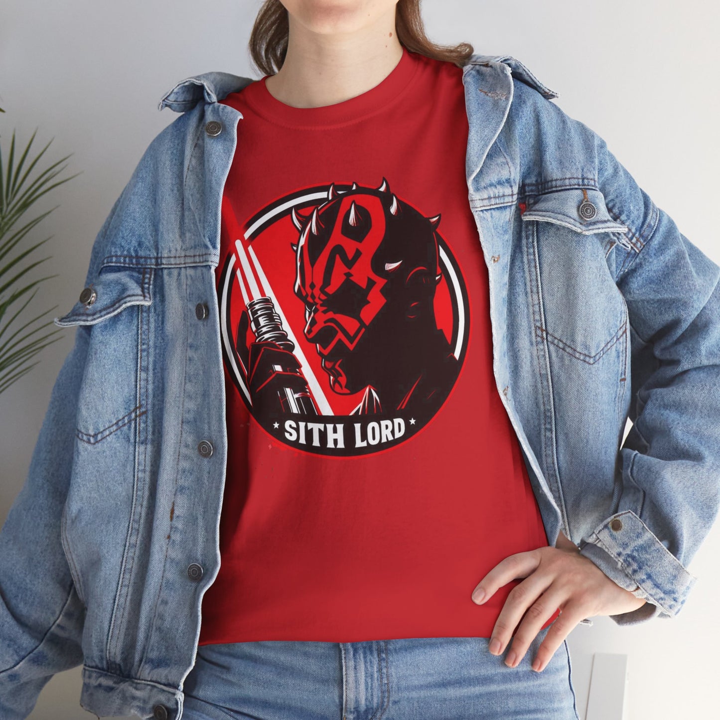 Double-Edged Darkness: Darth Maul Unleashed, unisex heavy cotton graphic tee