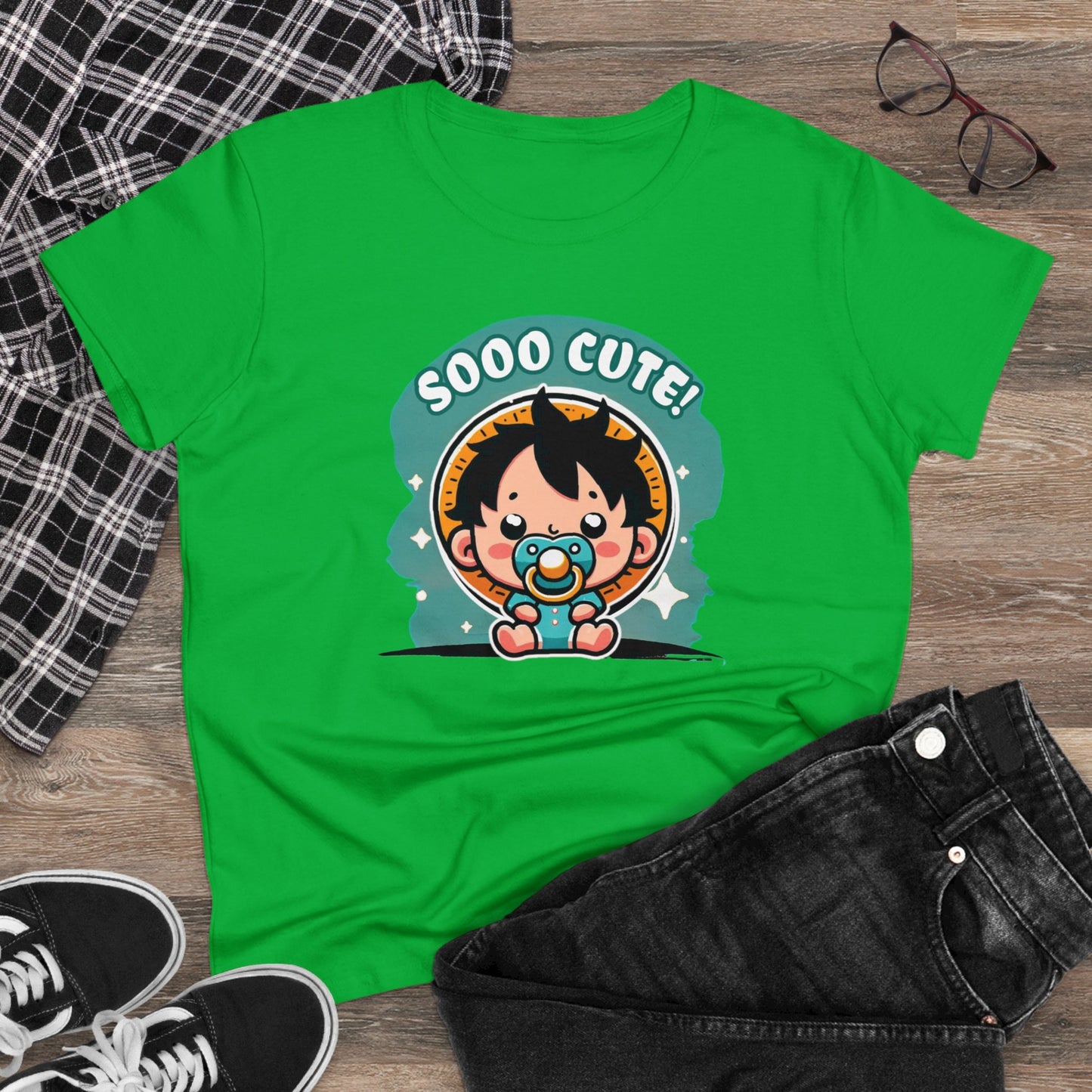 Cute Edition: Baby Gum Gum Pirate King Women's Cotton Graphic Tee