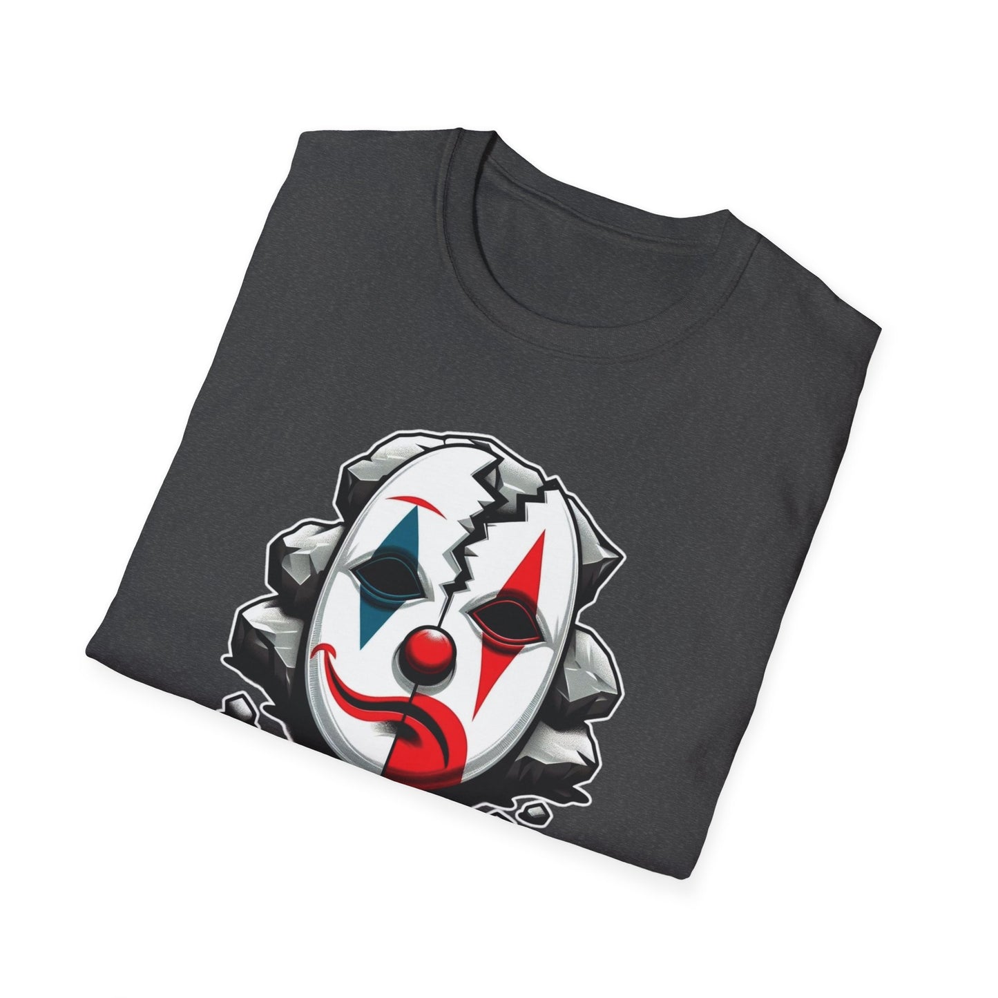 Tragic Serenade: Unisex Cotton Epic Tee - An Ode to the Profound Tears Weaved into a Clown's Soul