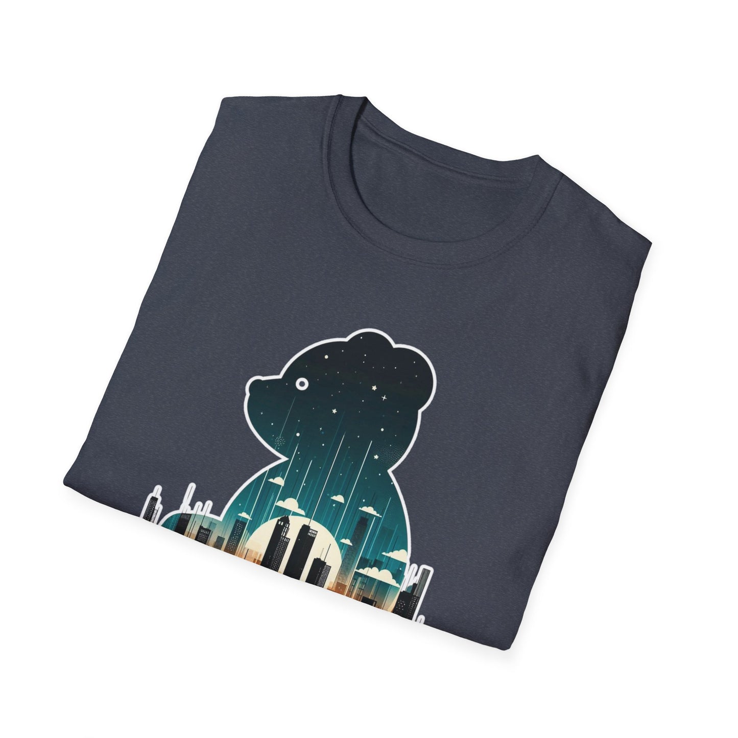 Bear in the Big City Graphic Tee; Cotton Unisex