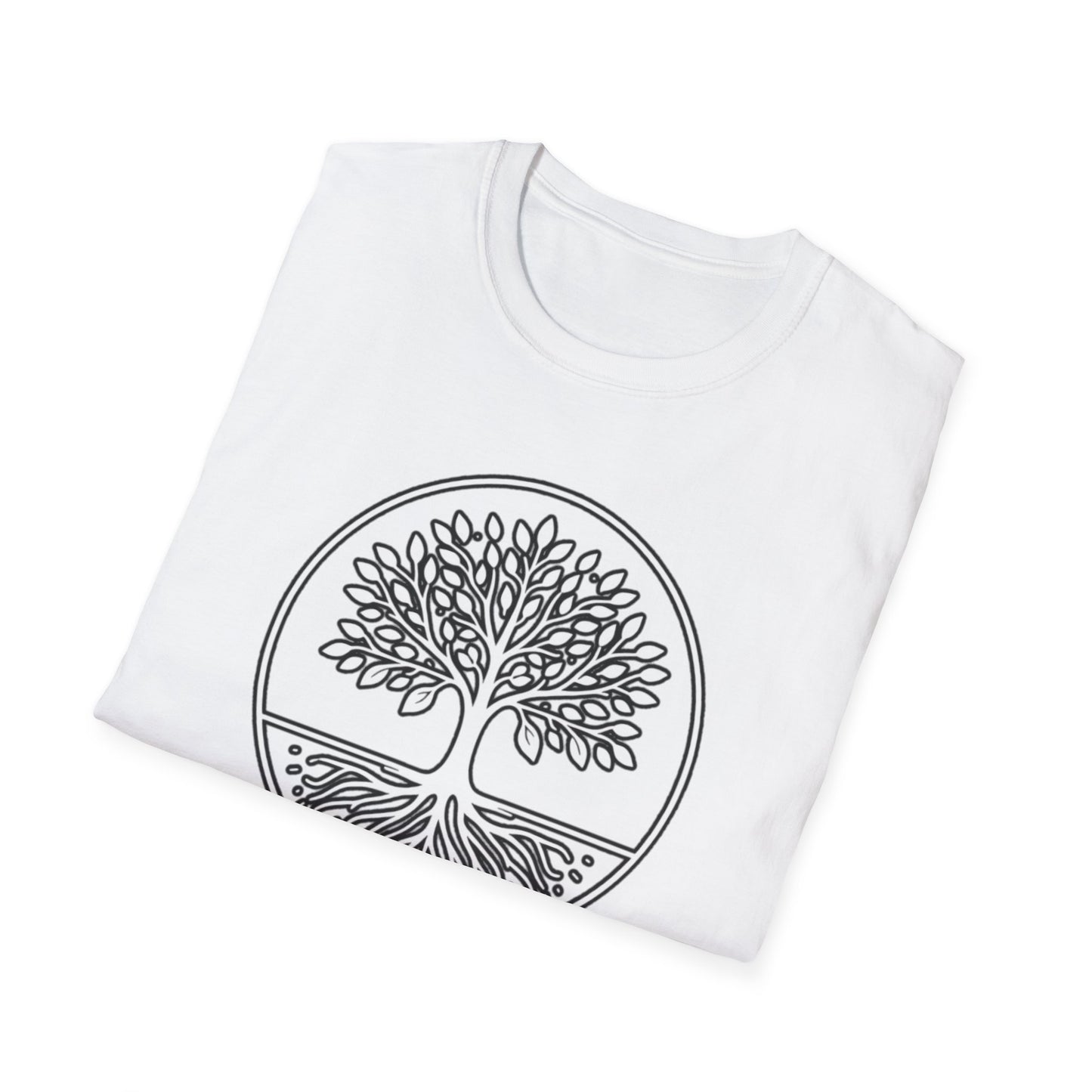 Roots of Balance: Unisex Tree of Life Essence Cotton Tee