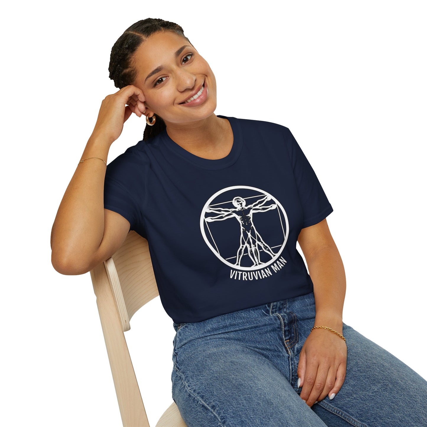 Discover Harmony: Vitruvian Essence Unisex Tee,  Perfect Balance!
