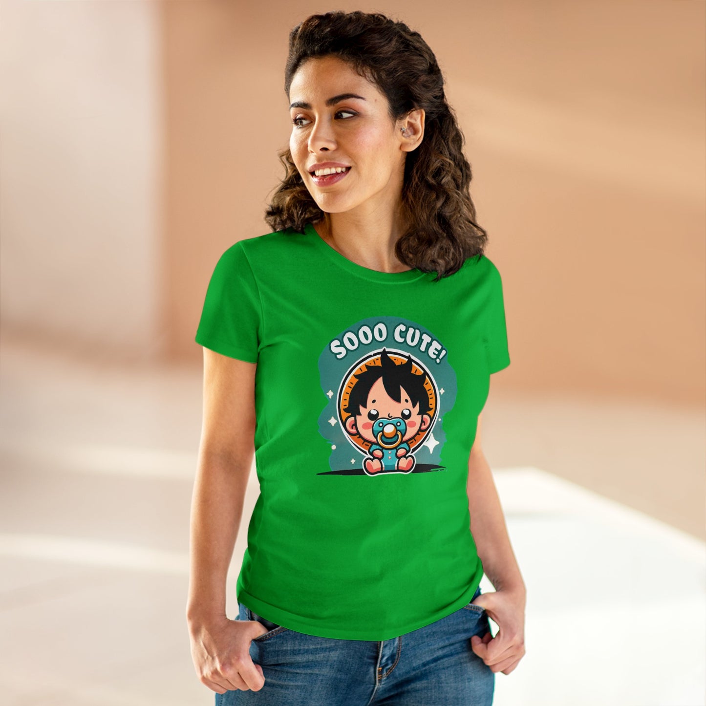 Cute Edition: Baby Gum Gum Pirate King Women's Cotton Graphic Tee
